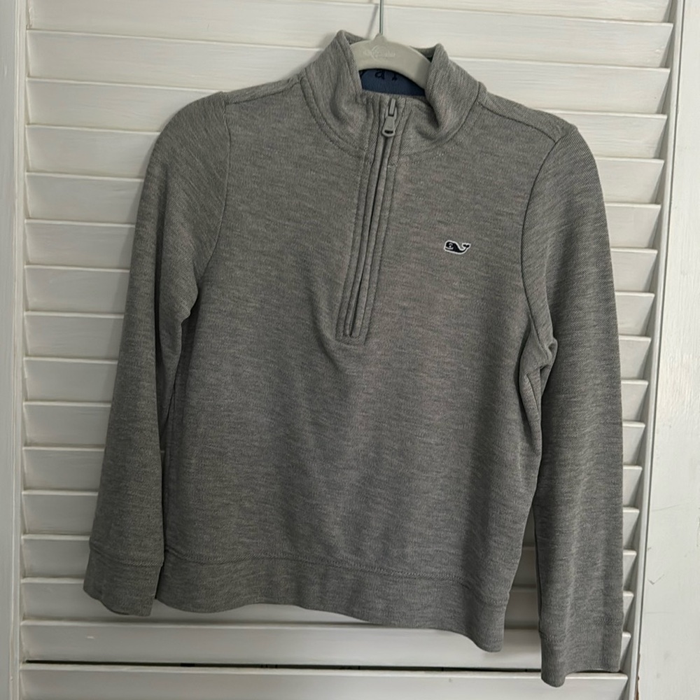 Vineyard vines gray 1/4 zip shirt